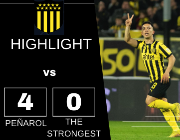 Compacto mejores jugadas Peñarol  vs The Strongest  Copa Libertadores 2024
